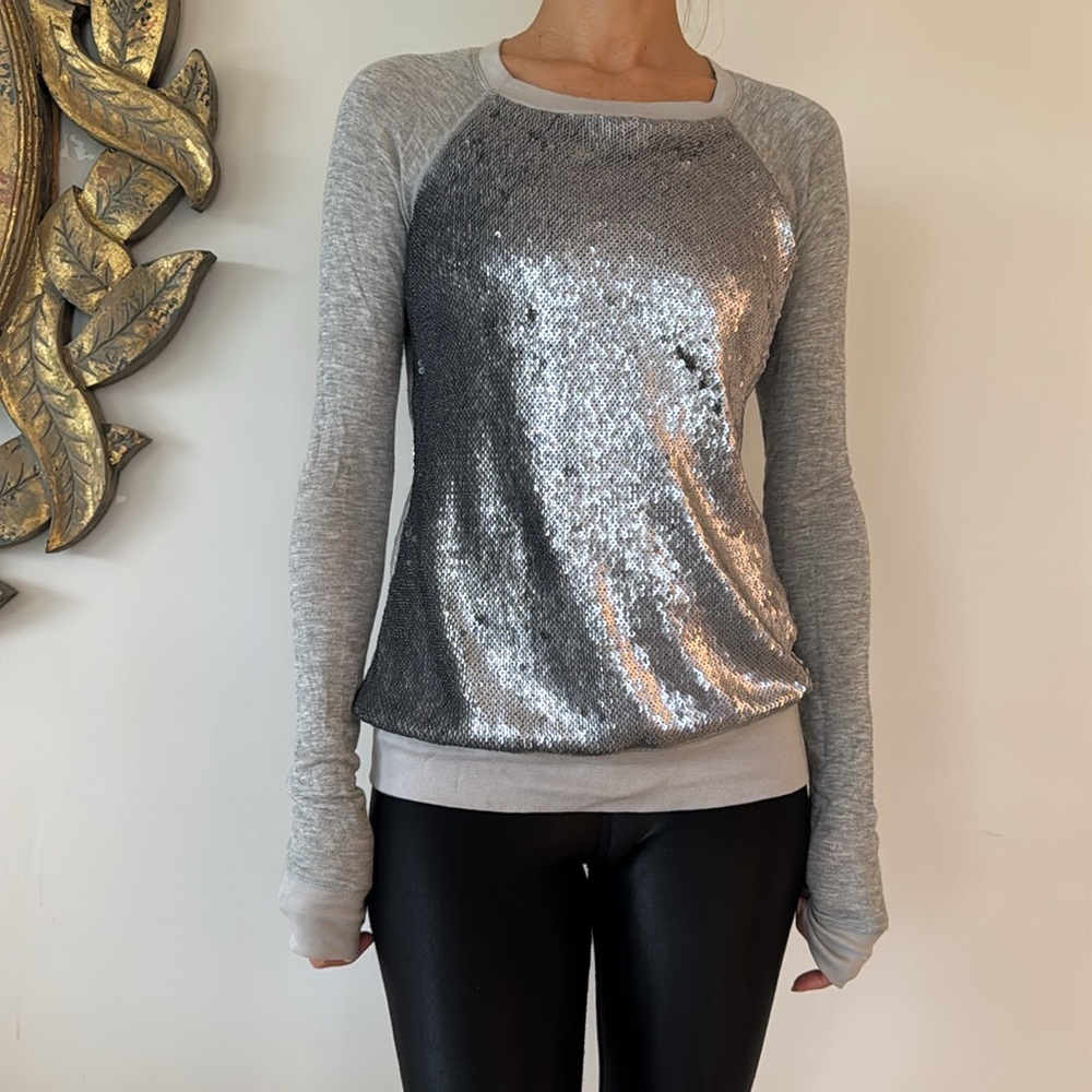 Elizabeth and James sequined top